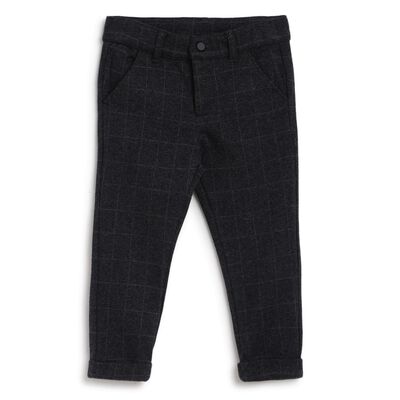 Boys Dark Grey Long Knitted Trouser